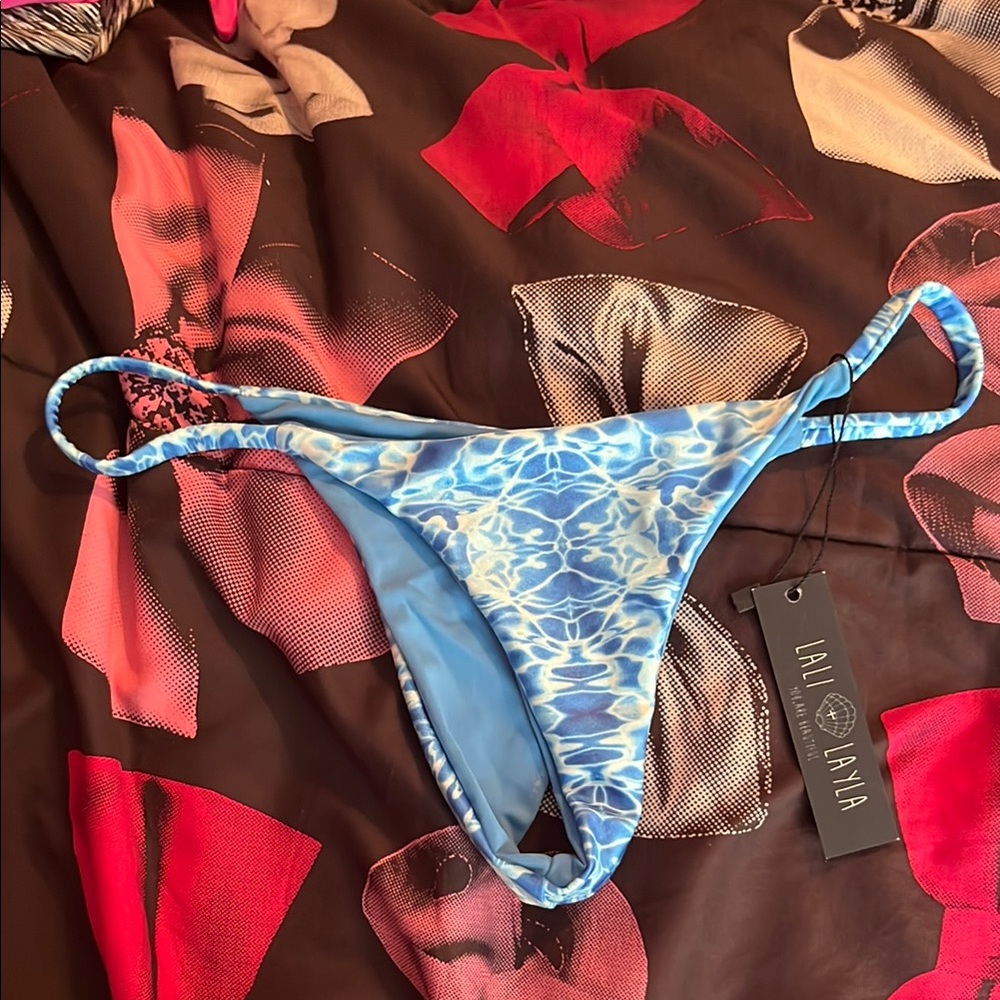 NWT LALI LAYLA THONG Blue Women's Swim Bottom